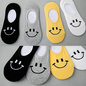 smile fake socks / 4 color